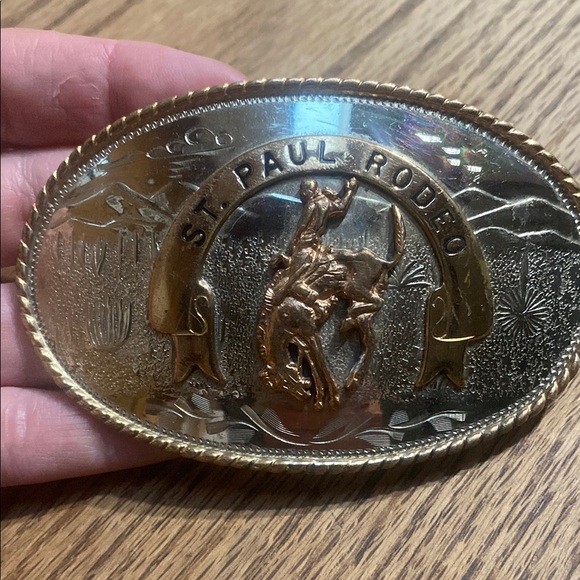 Comstock Other - Vintage Comstock German Silver  Western Rodeo Belt Buckle